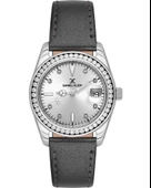 DANIEL KLEIN DK101-DK.1.13714-1 GRİ DERİ KORDON TAŞLI KADIN KOL SAATİ - 1