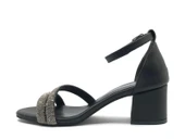 Mehtap Çift Şerit Taşlı 5 cm Kadın Topuklu Ayakkabı thumbnail 17