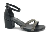 Mehtap Çift Şerit Taşlı 5 cm Kadın Topuklu Ayakkabı thumbnail 13