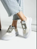 Feles Taş Detay Sneakers Kadın Spor Ayakkabı - 11