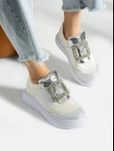 Feles Taş Detay Sneakers Kadın Spor Ayakkabı - 10