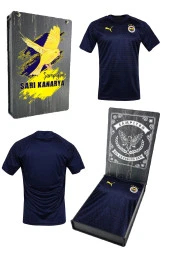 Fenerbahçe Orijinal A Takım Futbolcu Lacivert Antrenman Çocuk T-Shirt Ahşap Kutulu - 1