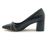 Mehtap Örgü Taş Dekolteli Kalın Topuk Kadın Topuklu Ayakkabı Sitiletto thumbnail 30