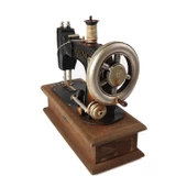 0716-EL YAPIMI DEKORATİF DİKİŞ MAKİNESİ MAVİ RENK - 2