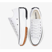 Converse Run Star Hike Canvas Kısa Platform Unisex Beyaz Sneaker Spor Ayakkabı 168817C-102 - 4