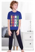 Game Over Kısa Kollu Erkek Çocuk Pijama Takım - 1