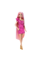 Barbie Upuzun Muhteşem Saçlı Bebekler Pembe Saçlı HKT95  JDC85 thumbnail 2