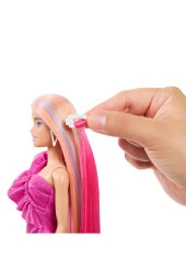 Barbie Upuzun Muhteşem Saçlı Bebekler Pembe Saçlı HKT95  JDC85 thumbnail 3