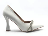 Feles Kadeh Topuk Taşlı Stiletto Kadın Topuklu Ayakkabı thumbnail 10