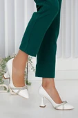 Feles Kadeh Topuk Taşlı Stiletto Kadın Topuklu Ayakkabı thumbnail 8