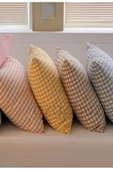 Ekose 50x70 Fermuarlı 2'li Yastık Kılıfı - 7