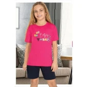 Enjoy Kısa Kollu Kız Çocuk Pijama Takım - 2