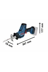 Bosch Gsa 18 V-Lı C Akülü Tilki Kuyruğu Testere 18 Volt thumbnail 2