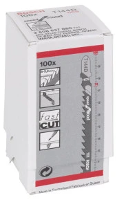 Bosch - Hızlı Kesim Serisi Ahşap İçin T 144 D Dekupaj Testeresi Bıçağı - 100'Lü Paket thumbnail 2