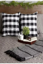 Ekose 4 'lü Uyumlu Takım 40x40 Yastık Kılıfı thumbnail 3