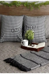 Ekose 4 'lü Uyumlu Takım 40x40 Yastık Kılıfı thumbnail 4