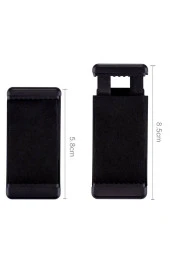 Tripod Monopod Selfie Çubuğu ve Göğüs Askısı İçin Telefon Tutucu Aparat - 4