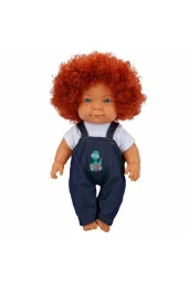 30151 Sunman, Curly Kıvırcık Saçlı TULUMLU Bebek 35 cm - 3