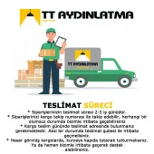 TT Aydınlatma TT036-BY  Hashtag Modeli Mat Beyaz Led Avize - 6