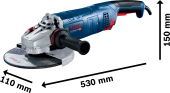 Bosch GWS 24-230 JZ 2400 W Büyük Taşlama Makinesi - 1