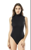 KOTA 6184 KADIN BOĞAZLI SIFIR KOL BODY 3 ADET  XL SİYAH - 1