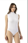 KOTA 6184 KADIN BOĞAZLI SIFIR KOL BODY 3 ADET  SİYAH M - 2