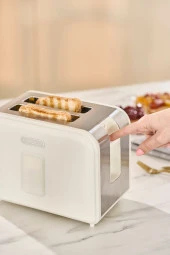 Multicrust Retro Ekmek Kızartma Makinesi Cream - 3