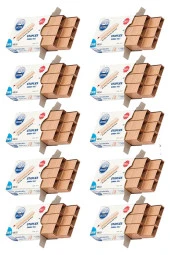 Zımba Teli 24/6 Bakır 1000 lik 10 Paket Büyük Delta Zımba Teli Sarı 30 Yaprak Zımbalama Kapasiteli Büro Ofis Okul - 1