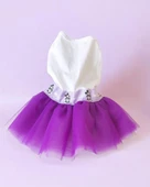 Eflatun Sevimli Fare Tütülü Köpek Elbisesi,  Kıyafeti Tutu - 2