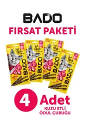 Bado Kedi Ödül Çubuğu Kuzu Etli 3x5gr 4Lü - 1