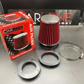 Spor Açık Hava Filtresi Krom Başlı Kırmızı Renk - Süper Ses Yüksek Performans BR4686101 - 2