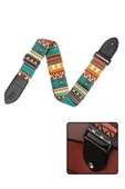 Midex SR-11GRN Gitar Omuz Askısı Çok Renkli Desenli Uzunluk 90-143 cm thumbnail 1