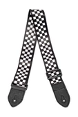 Midex SR-11WB Gitar Omuz Askısı Siyah-Beyaz Renk Kare Desenli Uzunluk 90-143 cm thumbnail 2