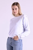 Kadın Omuz Vatka Detaylı Bluz 9247 - 8