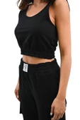 Kadın Askılı Crop Bluz Detaylı Eşofman Takımı 3715-23 - 6