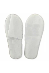 1200 Çift Tela Astarlı Ultrasonik Dikişli Ekonomik Otel Terliği Tek Kullanımlık Kullan At thumbnail 1