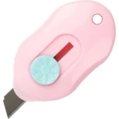 SRTfootcare Mini Maket Bıçağı Otomatik PEMBE 1 Aet - 1