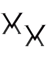 Sehpa Ayağı Masif Ahşap Kütük Orta Sehpa Ayakları Metal Ayak Masa Ayağı 2 Adet thumbnail 1