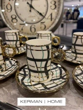 Sembol Line Black 6 lı Kahve Fincanı Takımı PUREBONE-222 thumbnail 1