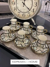 Sembol Line Black 6 lı Kahve Fincanı Takımı PUREBONE-222 thumbnail 3