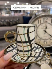 Sembol Line Black 6 lı Kahve Fincanı Takımı PUREBONE-222 thumbnail 4