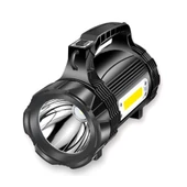 PS-889 Su Geçirmez Yüksek Güçlü Led 30W Şarj Edilebilir Powerbanklı Profesyonel El Feneri thumbnail 1