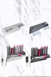 Cihaz Aksesuar Standı Antrasit Airwrap Düzleştirici Şekillendirici Stand Dyson Uyumlu Stand - 4