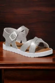Gümüş Unisex Çocuk Sandalet - 1
