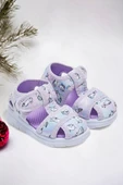 Lila Baskılı Kız Çocuk Sandalet - 4