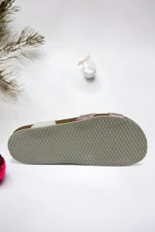 Beyaz Cırt Cırtlı Çapraz Kız Çocuk Sandalet - 3