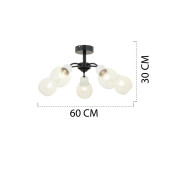 APLİQA 3413-05-WH ELVA 5'Lİ BEYAZ AVİZE - 3