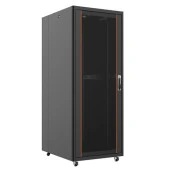 AGER 42U 800x1000mm Dikili Tip Siyah Kabinet Vega AG-VB42U8010S1 Cam Kapak - 1