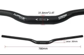 Wake Alüminyum 31.8 780 mm Riser Mtb Gidon Bisiklet Gidonu Yeşil - 5