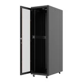 AGER 26U 600x1000mm Dikili Tip Siyah Kabinet Vega AG-VB26U6010S1 Cam Kapak - 1